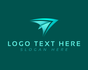 Plane Fly Arrow logo