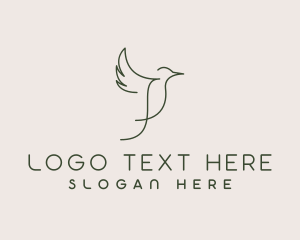 Minimalist Avian Bird logo
