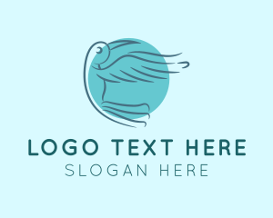 Blue Hummingbird Circle logo