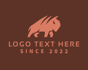 Bison Ranch Animal logo
