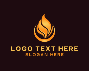 Heating Blazing Flame logo