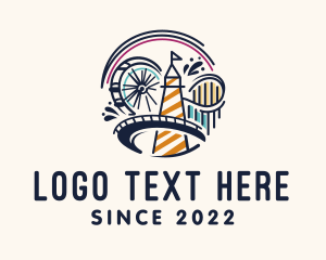Circus Amusement Park logo design