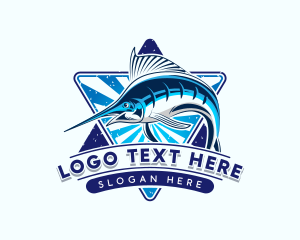 Fisherman Aquatic Fish logo