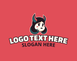 Devil Horns Woman logo