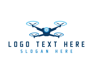 Drone Flying Aviation logo