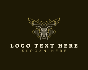 Antler Deer Buck logo