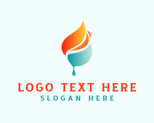 Heating Cooling Droplet logo