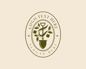 Shovel Garden Plant logo