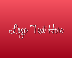Romantic Valentine Script logo