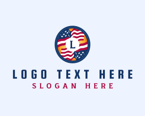 Veteran American Flag logo