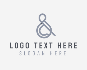 Gray Ampersand Typography logo
