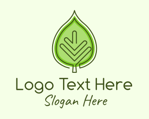 Green Ecology Leaf logo