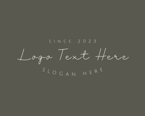 Dainty Cursive Business logo