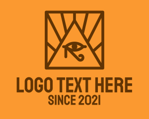 Brown Eye of Horus logo
