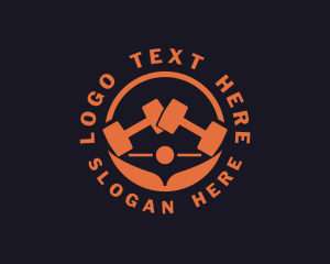 Crossfit Gym Dumbbells logo