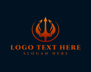Flaming Hot Trident  logo