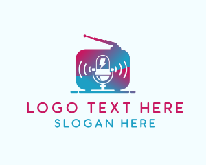 Microphone Radio Signal logo