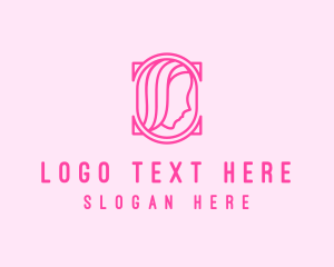 Pink Beautiful Woman Mirror logo