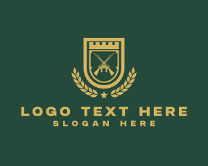 Military Rifle Shield logo
