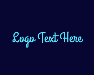 Bright Blue Handwriting logo