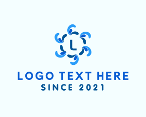 Spiral Water Droplet logo