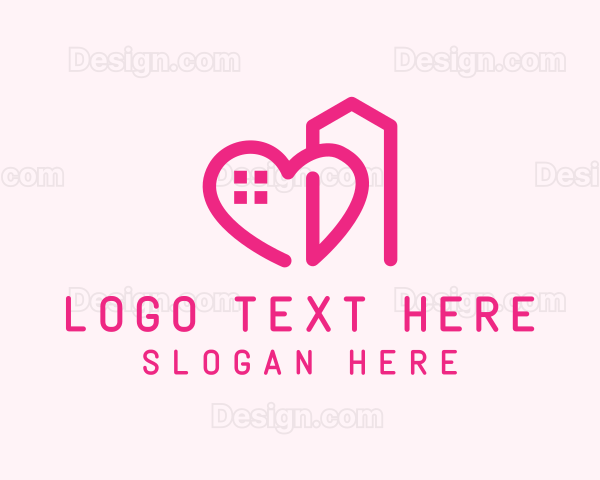 Heart Love Building Logo