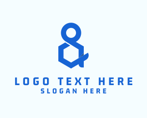 Modern Ampersand Lettering logo