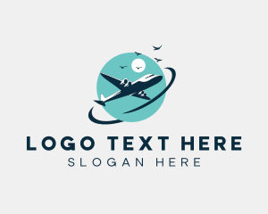 Airplane Flight Aviation logo