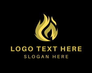 Heat Fire Flame logo