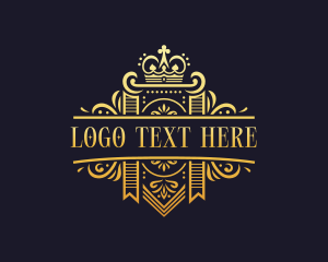 Upscale Crown Monarchy logo