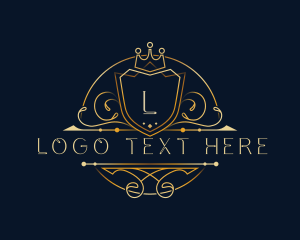 Elegant Crown Shield logo