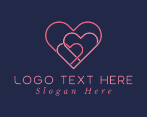 Love Couple Heart logo