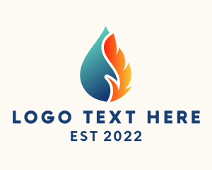 Hydroelectric Water Energy Drop logo