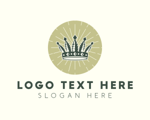 Hipster Marijuana Crown logo