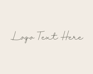 Cursive Calligraphy Handwriting logo