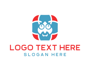 Cartoon Man Head logo