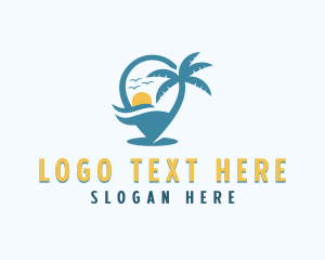 Tropical Vacation Destination logo