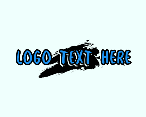 Graffiti Paint Text logo