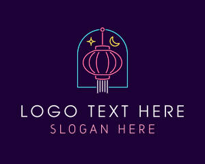 Chinese Lantern Neon Lights logo