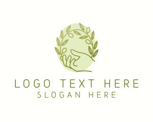 Organic Olive Plant logo
