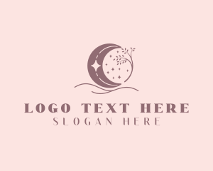 Boho Crescent Moon logo