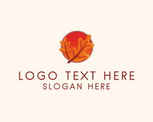Autumn Season Leaves logo
