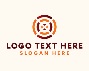 Dartboard Target Letter X logo