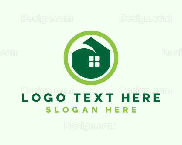 Green Eco House Logo