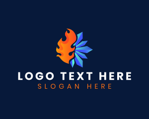 Heating Cooling Temperature logo