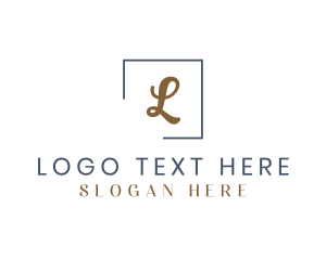 Elegant Gold Cursive logo