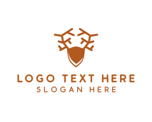 Deer Antlers Crest logo