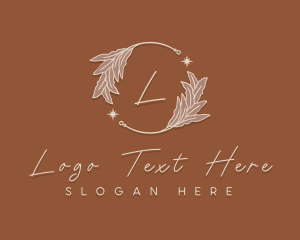Elegant Herb Wreath logo