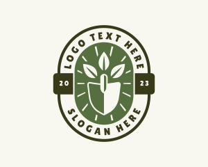 Garden Leaves Shovel logo