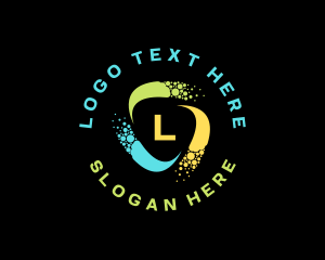 Creative Bubble Swirl logo